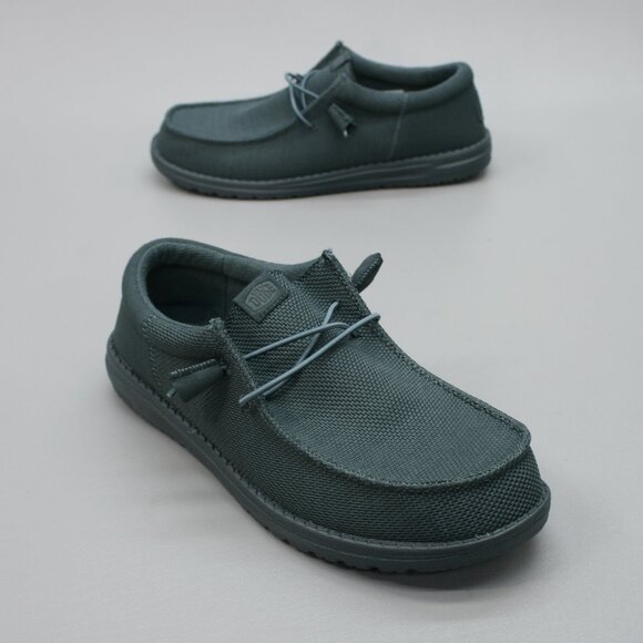 Hey Dude Men's 10 Wally Funk Mono Dark Slate Blue Slip-on Casual Loafers Shoes - Picture 1 of 10